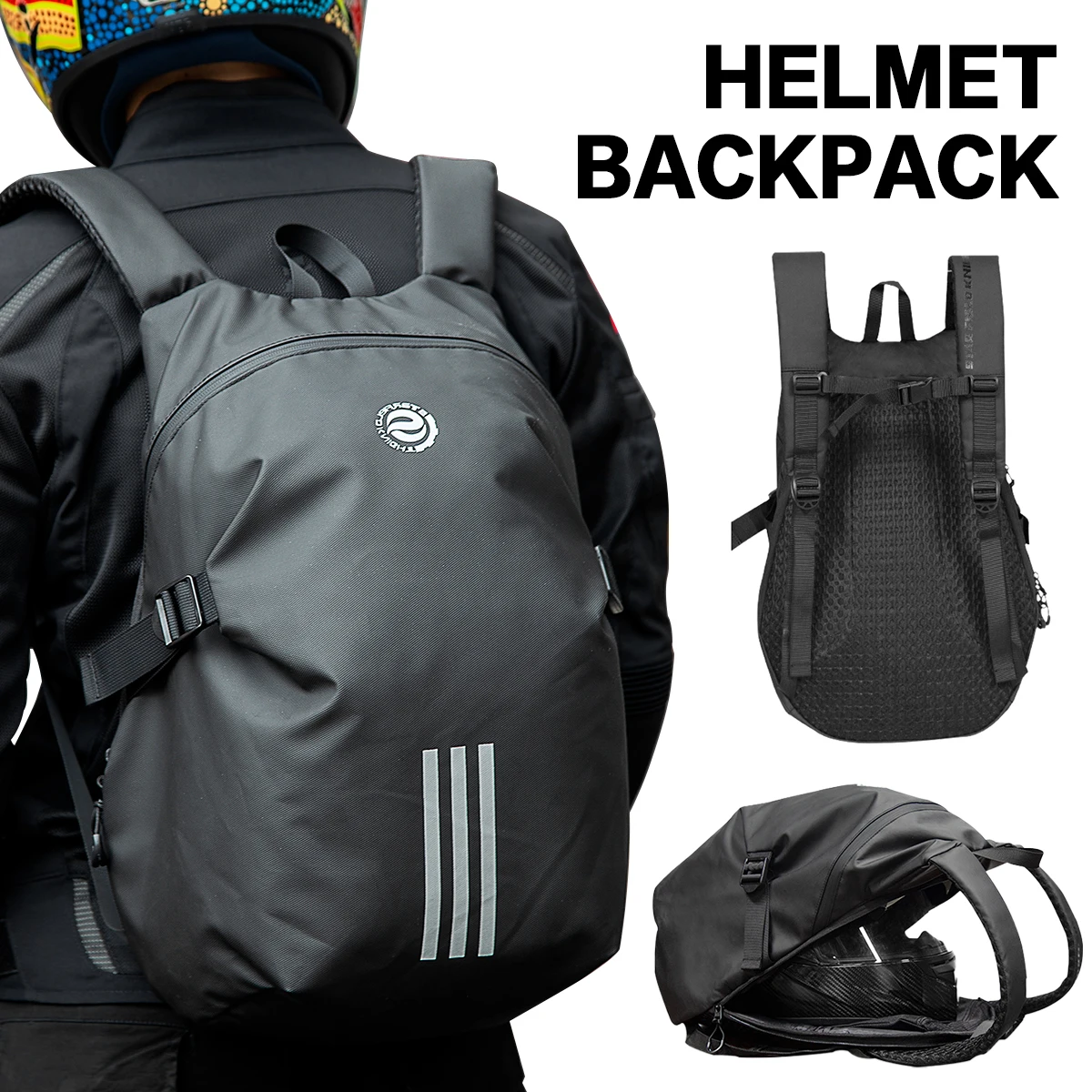 Motorcycle Helmet Backpack Waterproof Motorcycle Bag Motorbike Luggage Suitcase Travel Bag School Bag Large Motorcycle Accessory