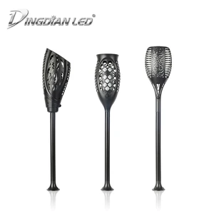 Светодиодный Солнечная пламя лампа IP68 Водонепроницаемый Torch Light лампа газон наземные горения пламени Открытый парк украшения праздник шоу освещения