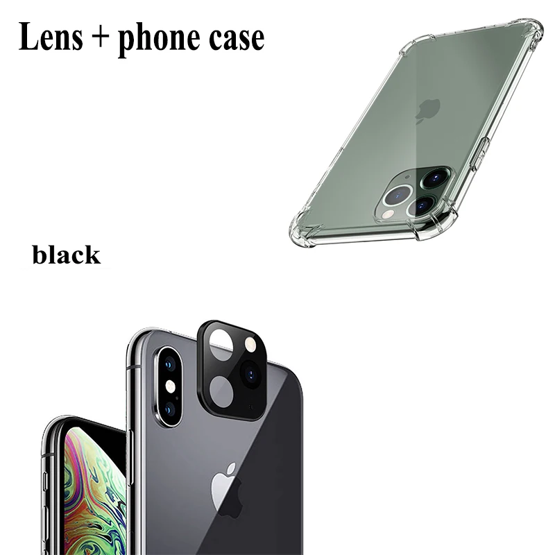Камера объектив для iPhone X Xs Max во-вторых зарядка iPhone 11Pro MAX поддельные Камера металлического сплава защитная накладка для задней панели телефона