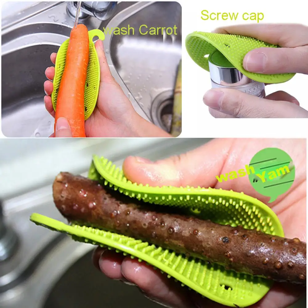 Многофункциональные инструменты для кухни в виде фруктов легко Чистящая Щетка