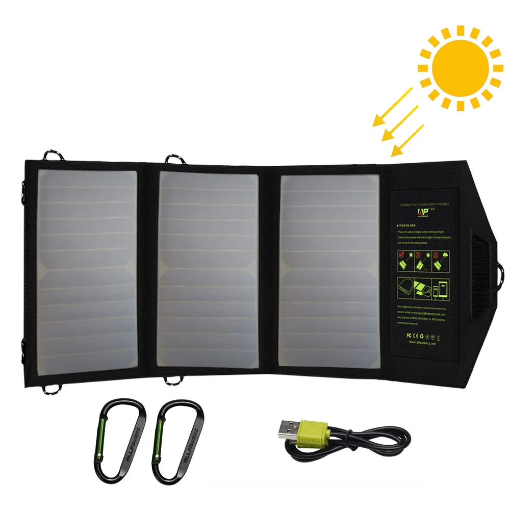 Solar Panel Charger 21W Dual USB Fast Solar Charging for iPhone iPad Samsung Huawei Honor OnePlus Sony Xiaomi OPPO Vivo.