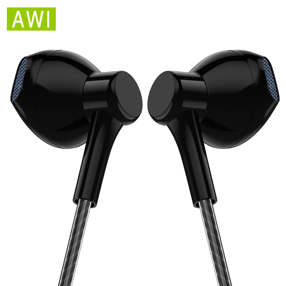 Наушники AWI P7 с микрофоном наушники для телефона iphone 6 Plus вкладыши samsung 5 5s| |