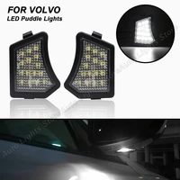 2x led side mirror puddle lamp under mirror light for volvo v40 v50 c30 c70 s40 s60 s80 v50 v70 xc70 xc90 jaguar xj xf xkxkr xe