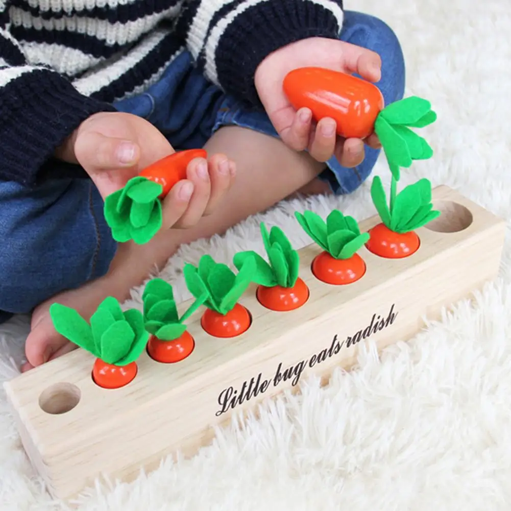 Игрушка Монтессори функция вытягивания моркови альпинийская форма совпадающий