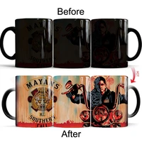 tv show mayans mc coffee mug 11oz heat sensitive ceramic magic color changing tea cup surprised gift