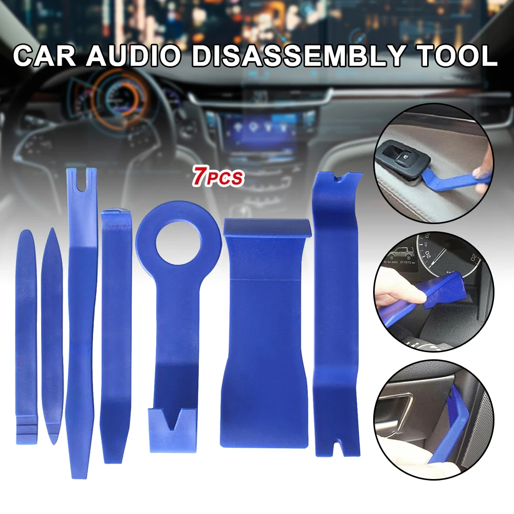 7 шт. уравновешивание автомобиля инструменты для снятия PRO комплект & аудио ключи