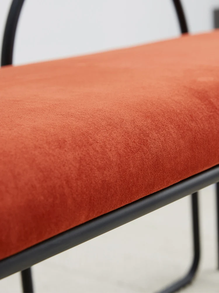 

Nordic household door change shoe stool creative soft package cushion multifunctional simple iron art sofa