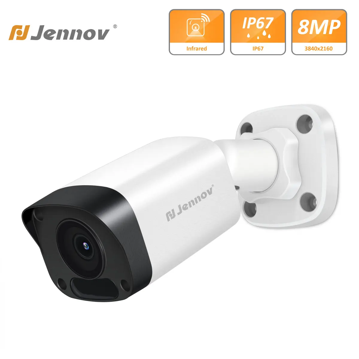 

4K 8MP HD POE IP камера безопасности наружная Пуля CCTV интеллектуальное видеонаблюдение AI Обнаружение человека для ONVIF NVR Камера s система