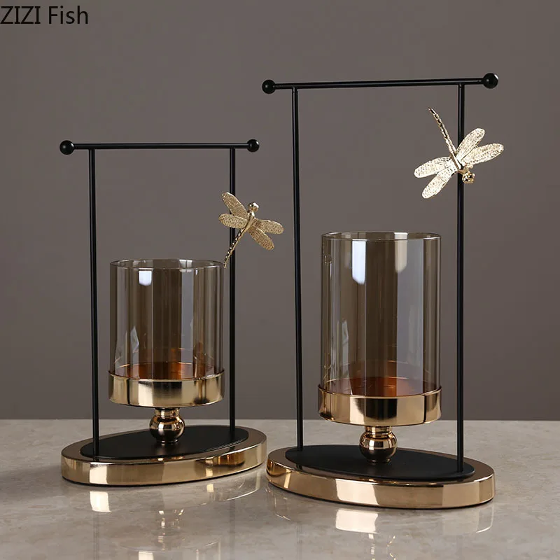 Свадебный декор подсвечник из скандинавского золотого сплава подсвечники