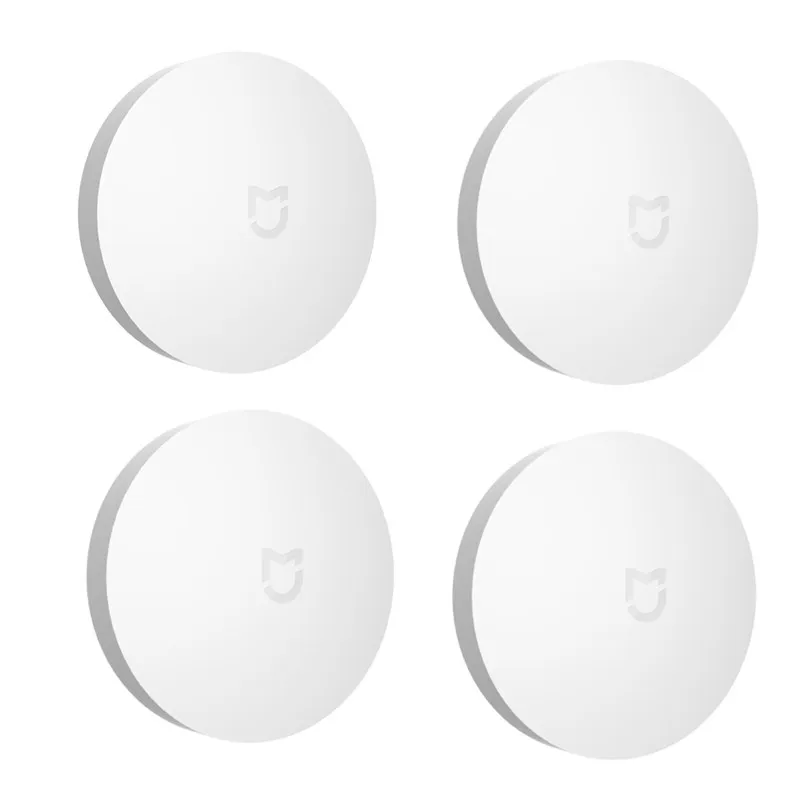 4PCS Aqara Mijia Wireless Switch Smart Bluetooth Zigbee Connection Switch Intelligent Home Security Equipment Work With Mi Home APP - Color: 4PCS