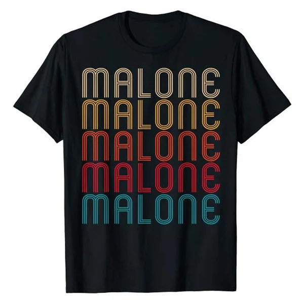 

Malone Retro Vintage Style Name Gift T-Shirt