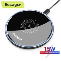 Essager 15W Wireless Charger Fast Wireless Charging Pad Quick Induction Wirless Charger For iPhone Pro max Xiaomi Pro