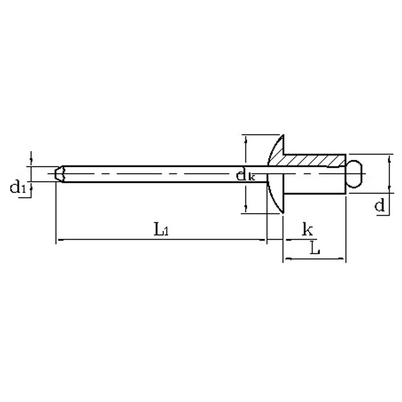 180 шт./компл. M3/M4/M4.8mm из нержавеющей стали алюминиевые глухие заклепки для художественного оформления ногтей, заклепок Pop Rivets для мебели Ассортимент Комплект
