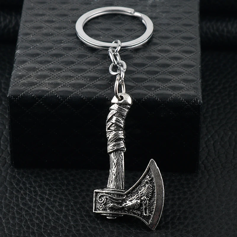 Скандинавский Викинг ворона волка пиратский топор воин цепь ожерелье брелок из