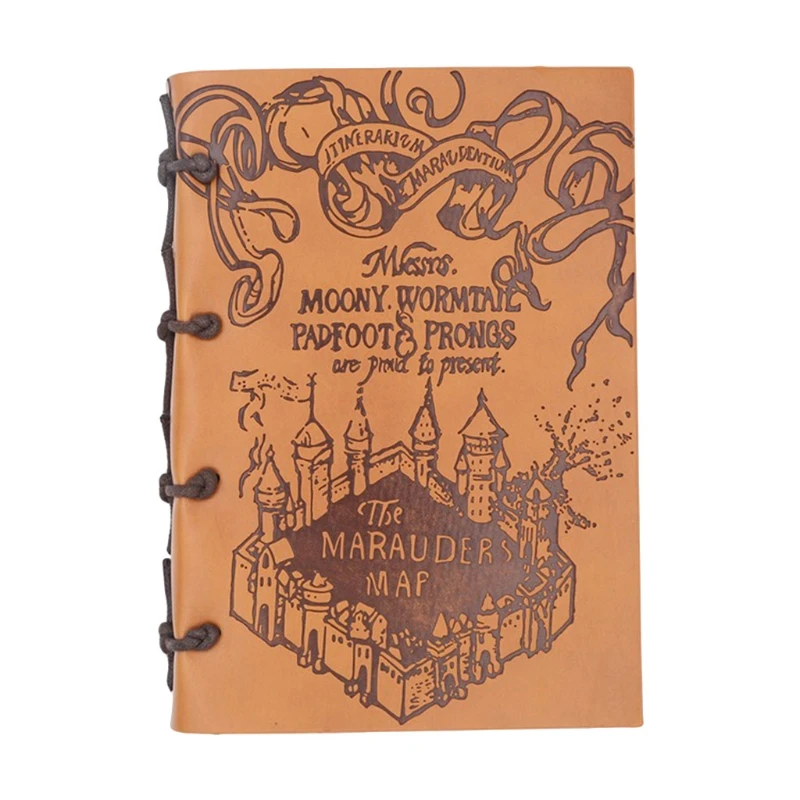 

A6/B5 Leather Journal Writing Notebook Antique Vintage Handmade Bound Daily Notepad for Art Sketchbook Travel Steno Memo