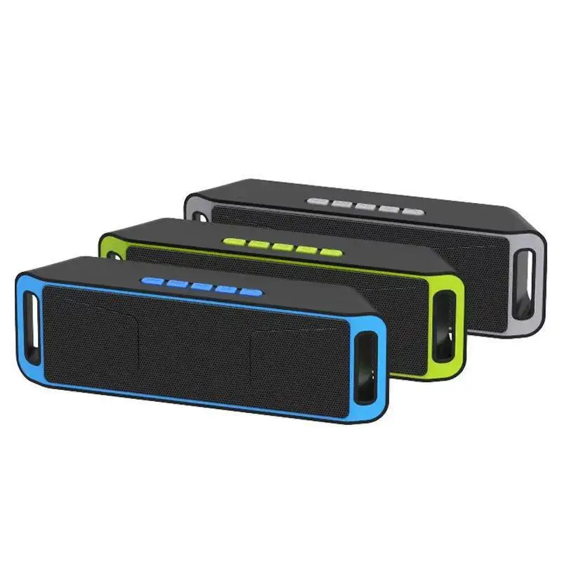 BEESCLOVER Беспроводная bluetooth колонка стерео сабвуфер USB встроенный микрофон бас mp3