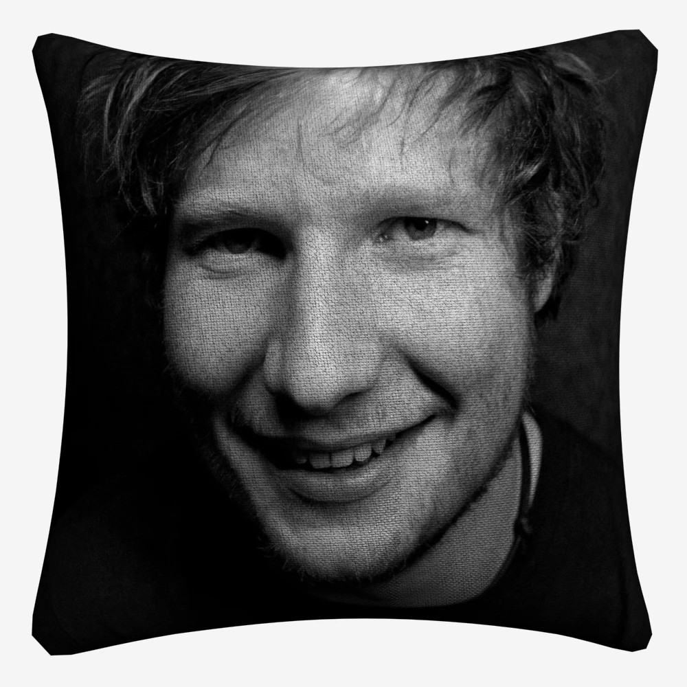 Декоративный чехол для дивана Ed Sheeran с изображением известной певицы 45x45 см