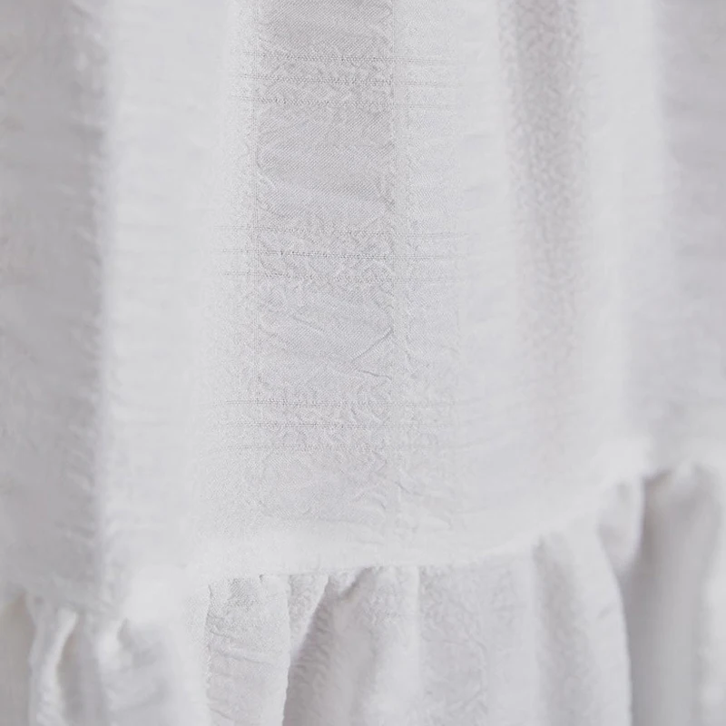 Женское свободное пляжное платье повседневное Белое Мини Платье с круглым