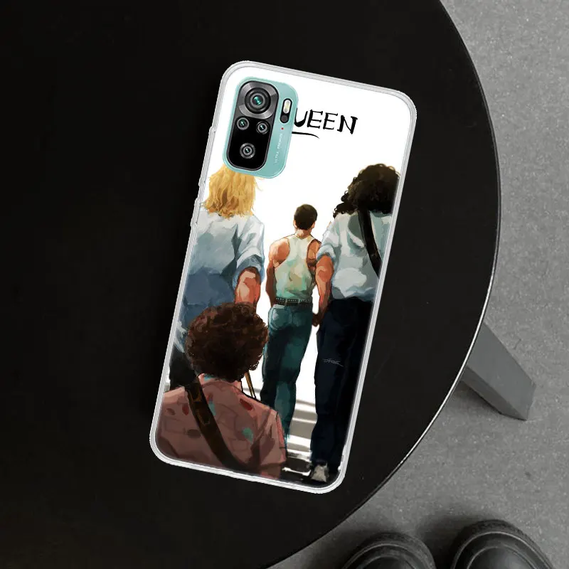 Freddie Mercury Queen Band чехол для телефона Xiaomi Redmi Note 10S 9S 8T 11T 11 10 9 8 Pro 7 9A 9T 9C 8A 7A 5 печать Coque Cap