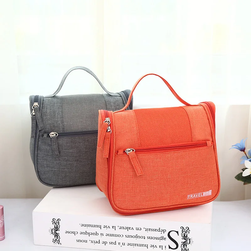 

1pc Portable Hook Wash Bag Travel Waterproof Folding Storage Bag Cosmetic Organizer Toiletry Bag