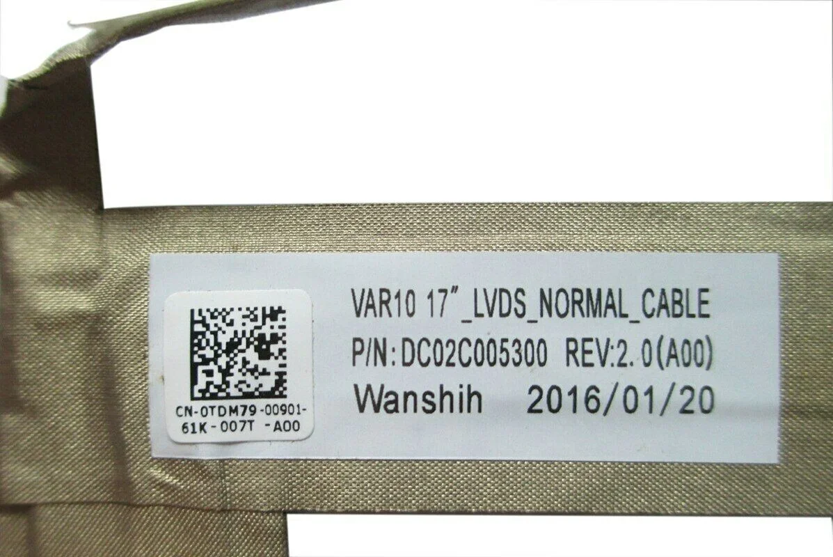 

For Dell M6800 0TDM79 Laptop LCD LED LVDS Display Ribbon Cable DC02C005300