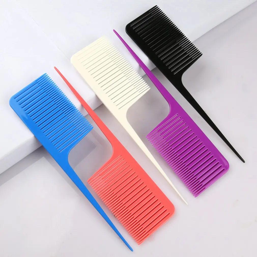 

Hair Styling Tail Comb Hair Dye Hair Coloring Highlighting Plastic Comb Salon Hairdressing Modeling Hair-Twisting Tools