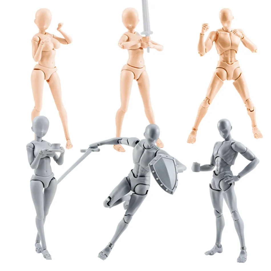 Экшн-фигурка с подвижным телом для мужчин и женщин аниме-фигурка кукла-манекен