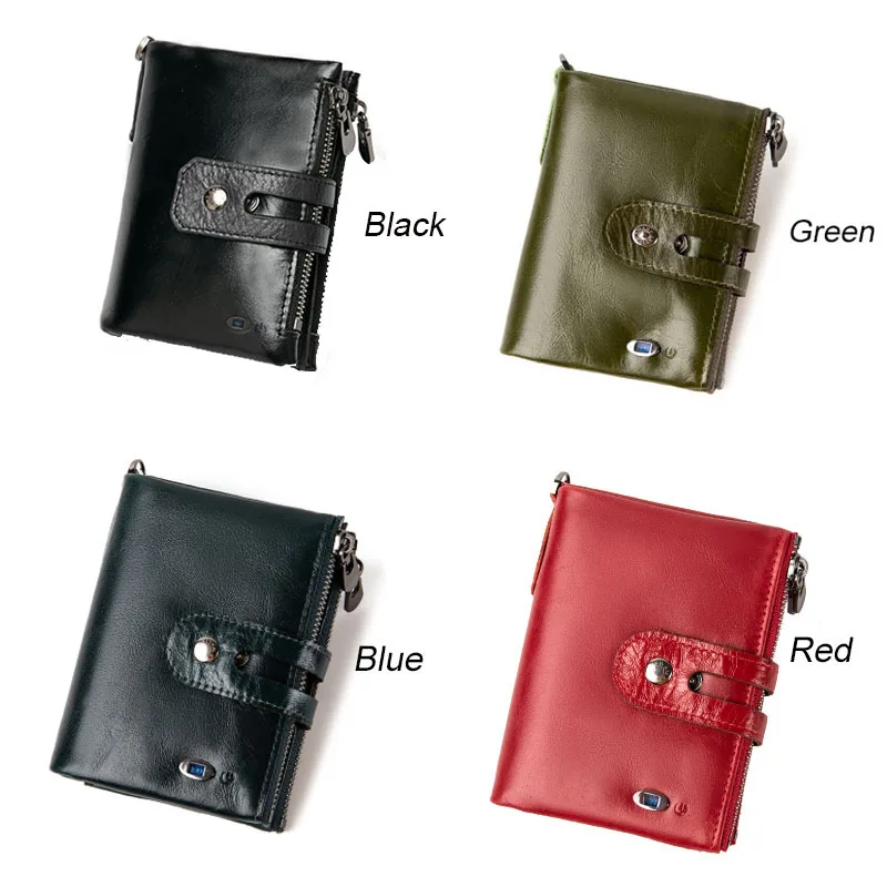 Умный кожаный женский кошелек маленький бумажник с монетницей кредитницей