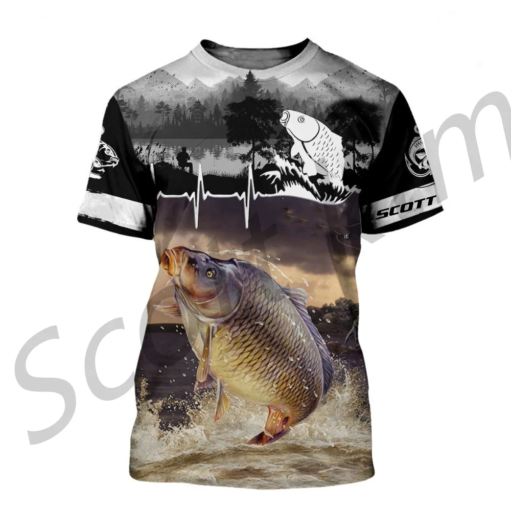 

2022 Men's Scott Fishing Suit Short Sleeve Ultra-thin Breathable Jacket with Sun Protection and UV Protection