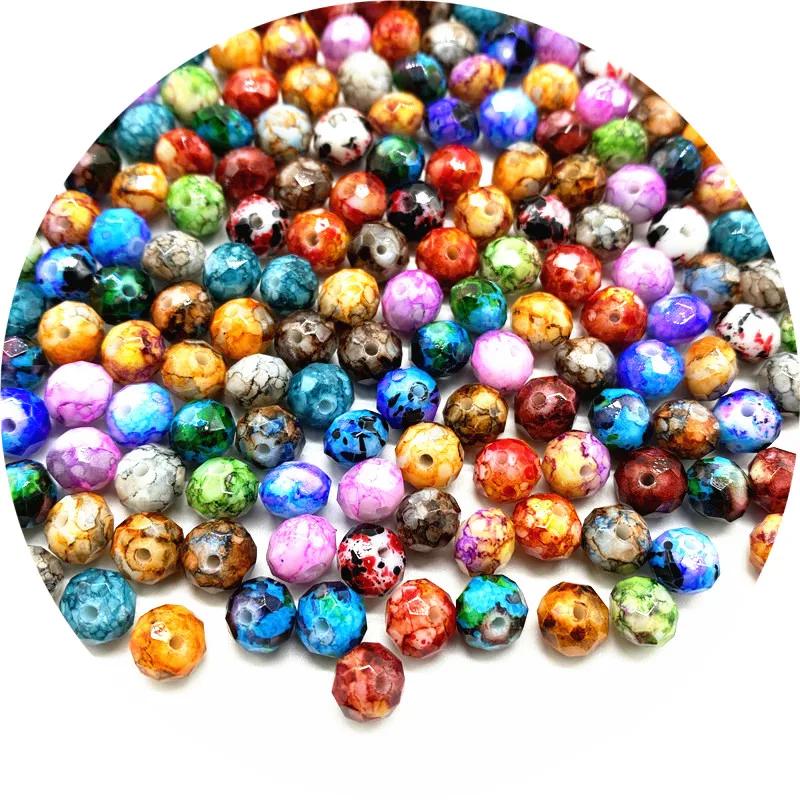 6/8/10mm Mixed Colors Austria Faceted Glass Beads Loose Spacer Round for Jewelry Making DIY Bracelet necklace #016 | Украшения и
