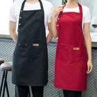 Однотонная одежда Пособия по кулинарии Кухня фартук для мамы и дочки, Женская Для мужчин шеф-повар официант стулья для кафе фартуки для барбекю, парикмахеров нагрудники Кухня, аксессуар, Прямая поставка