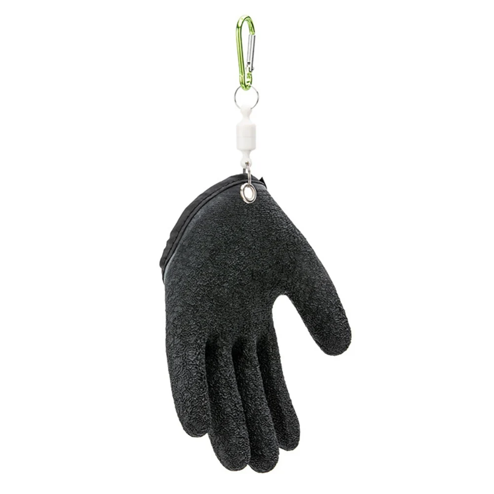 

Latex Fishing Gloves Catching with Magnetic Carabiner Catch Fish Waterproof Grab