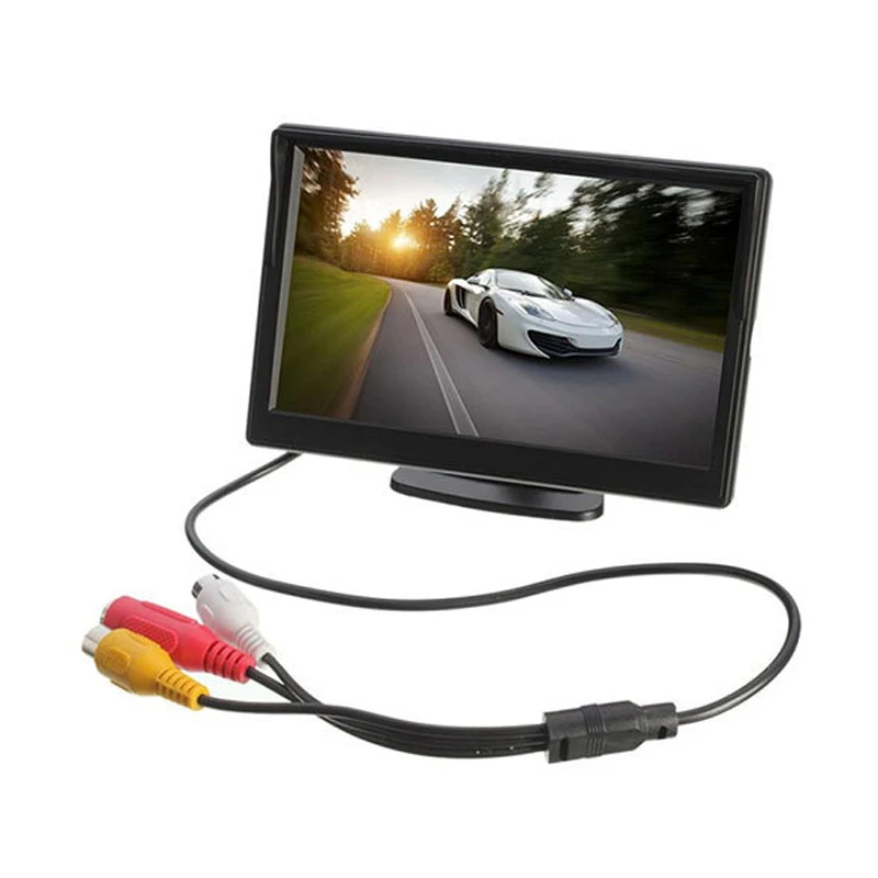Автомобильный монитор 5 дюймов TFT ЖК дисплей &quotHD цифровой 16:9 800*480 Экран 2 Way видео