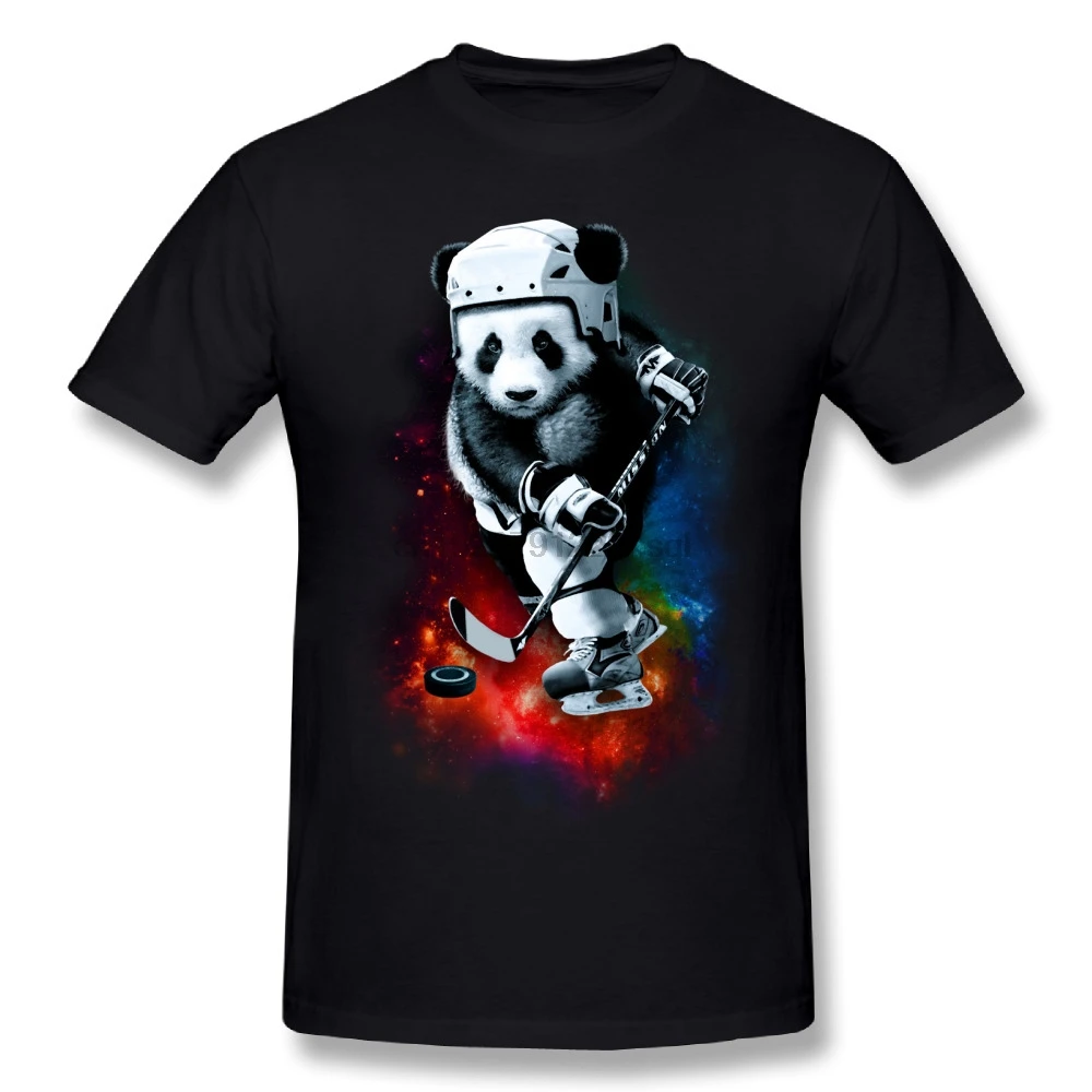 Футболка мужская из мягкого хлопка популярная в стиле Галактики космос панда