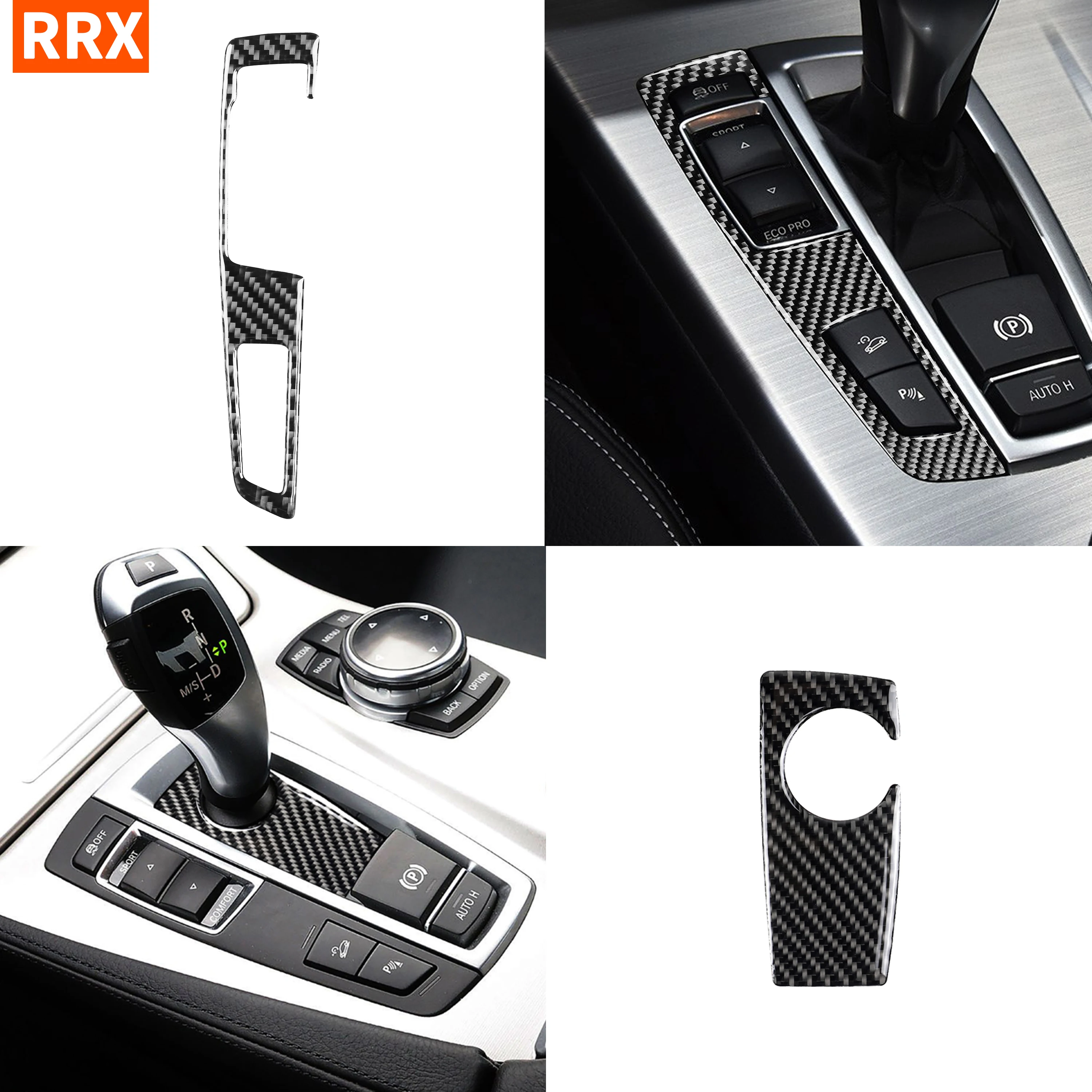 Для BMW 5 серии GT F07 F10 X3 X4 F25 F26 панель переключения передач из углеродного волокна