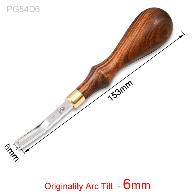 Tilt Originality 6mm Кожа ремесло кромки истончение инструмент, Diy обрезки машина для изогнутого угла круглый Edger лезвие лопаты кожевенное ремесло широкий 10 мм - Цвет: Tilt Originality 6mm