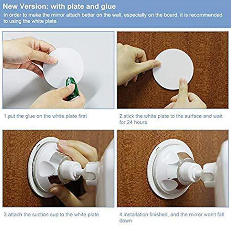 Гибкое увеличительное зеркало для макияжа с 10 светодиодами светильник емая