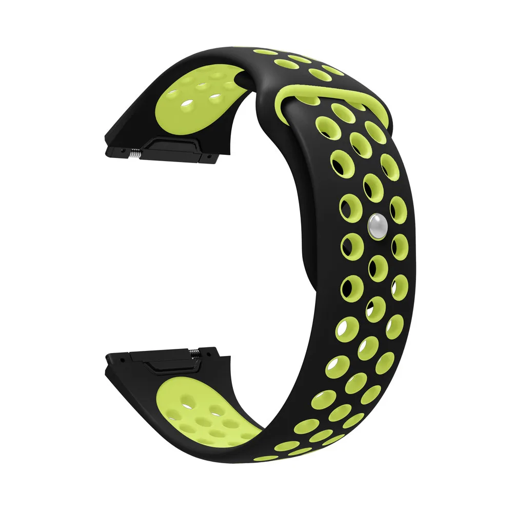 Apple Watch Band модный двухцветный спортивный силиконовый браслет ремешок для Fitbit Ionic длина ремешка 225 мм ремень для часов