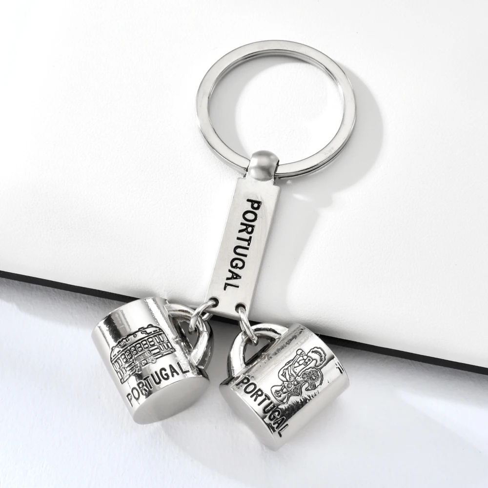 Vicney Новое поступление брелок чашка для влюбленных из Португалии цинкового