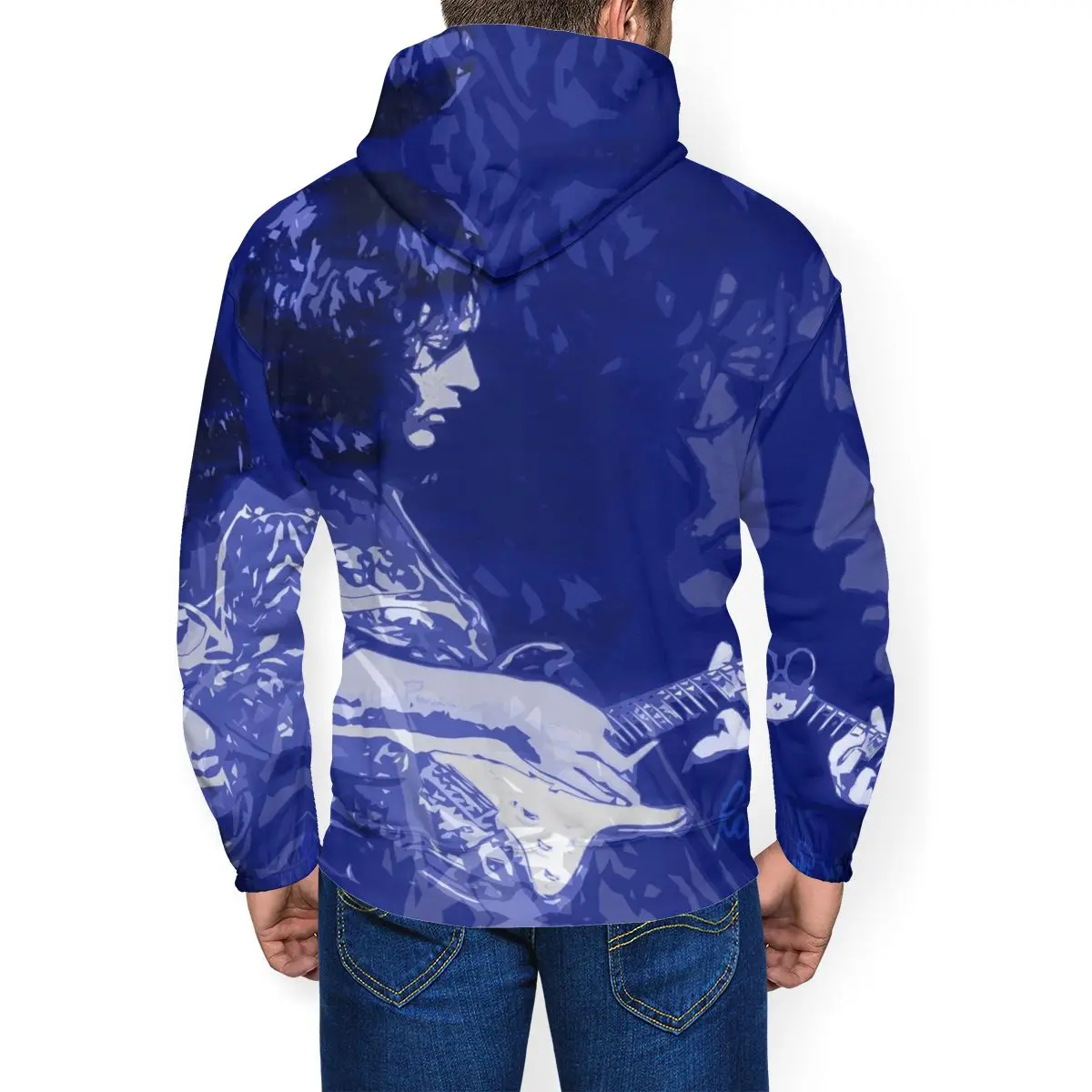Rory Gallagher Hoodie RORY GALLAGHER BLUESMAN Hoodies XL Outdoor Pullover Mens Black Polyester | Мужская одежда