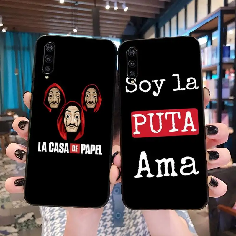 

YJZFDYRM La Casa De Papel Money Heist Soft black Phone Case for Xiaomi Mi10 10Pro 10 lite Mi9 9SE 8SE Pocophone F1 Mi8 Lite