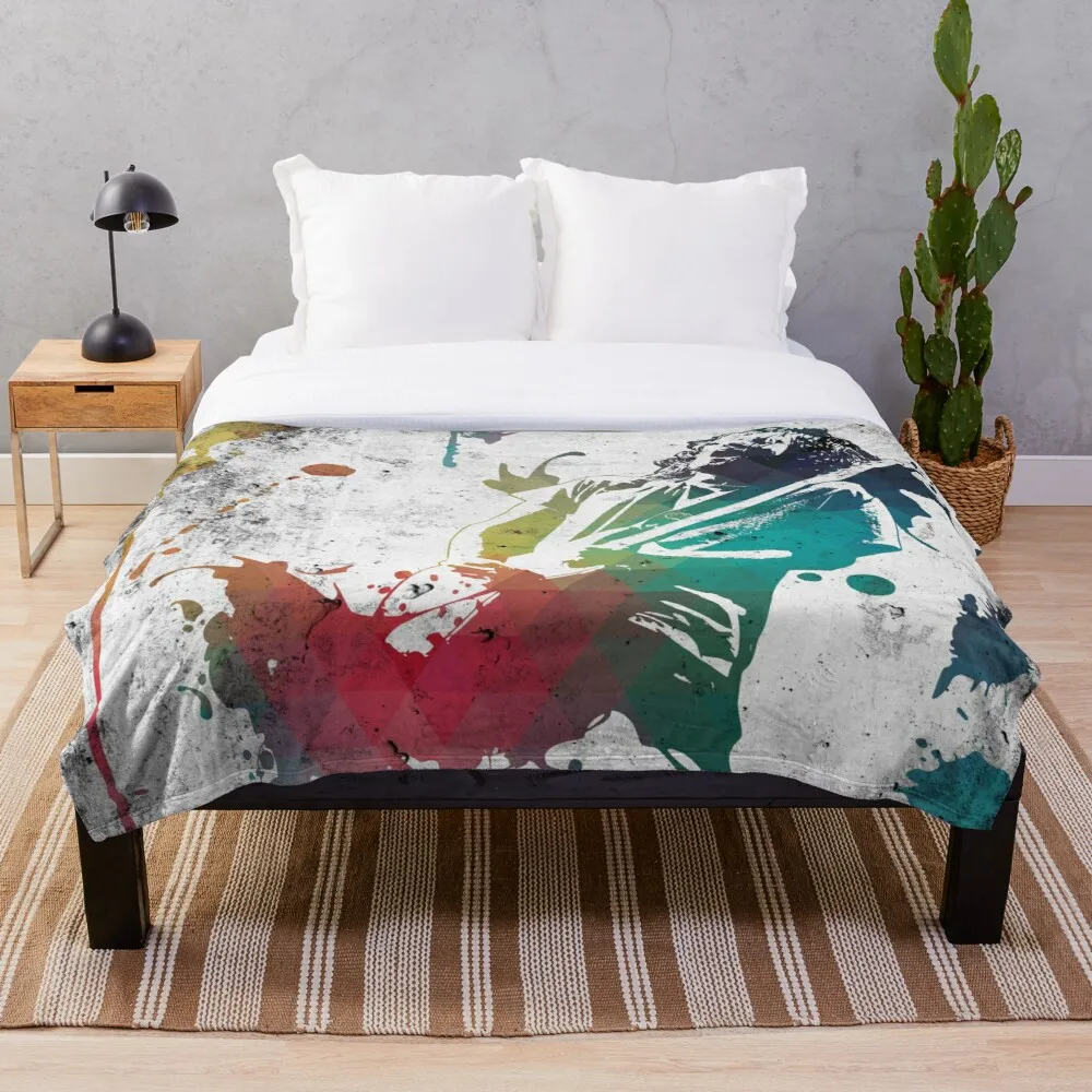 

Ink Frusciante Throw Blanket Soft Cozy Throw Lightweight MicroFleece Sofa All Season Living Room/Bedroom Warm Blanket