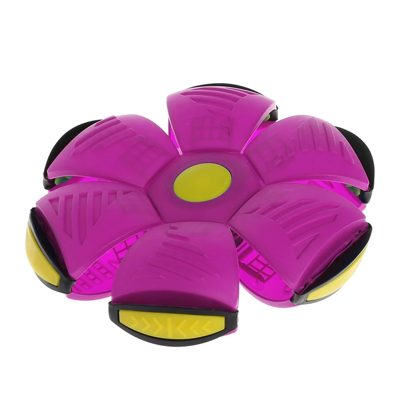 

Flying UFO Flat Throw Disc Ball With LED Light Toy Kid Outdoor Garden Beach Game J2HD