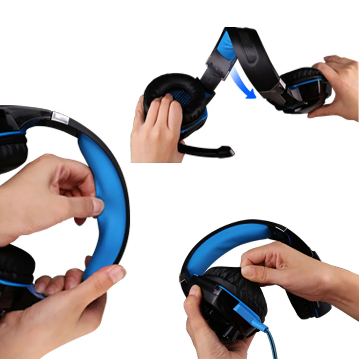 

Gaming Headsets Bass Stereo Over-Head Gaming Earphone PC Laptop Wired Headphones With Microphone headset Gamer For Computer PS4