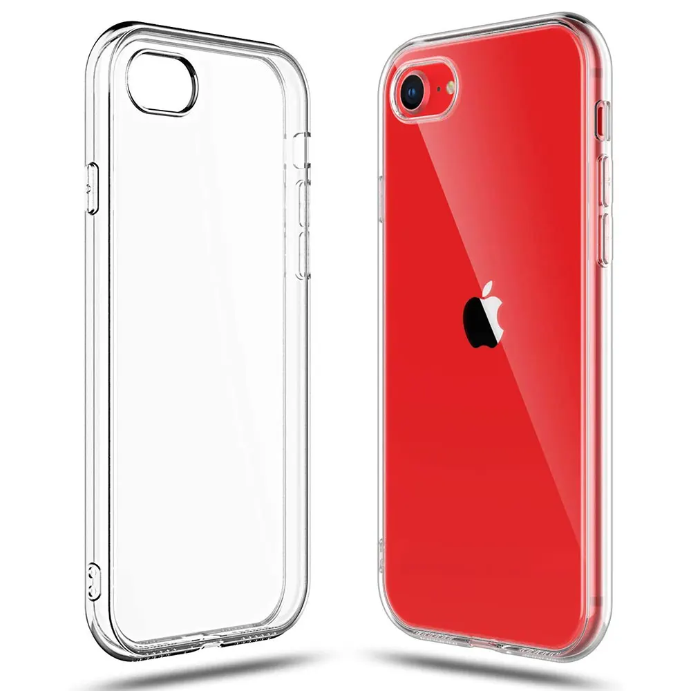 Прозрачный резиновый чехол из ТПУ для iPhone SE 2020 13 12 Mini 8 Plus 7 11 Pro Max XS X R XR 6S прозрачный