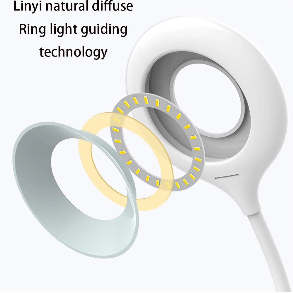 Перезаряжаемый держатель ручки светодиодный настольная лампа Гибкая Настольная