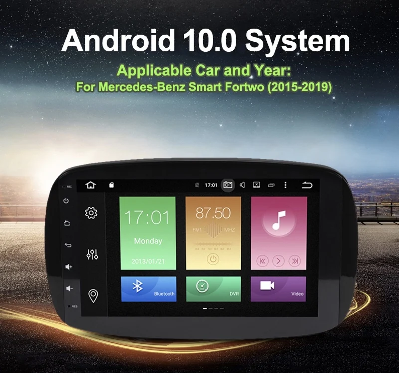 9 дюймовый телефон стереомагнитола для Mercedes Benz Smart Fortwo C453 A453 W453 2015 2016 2017 2018
