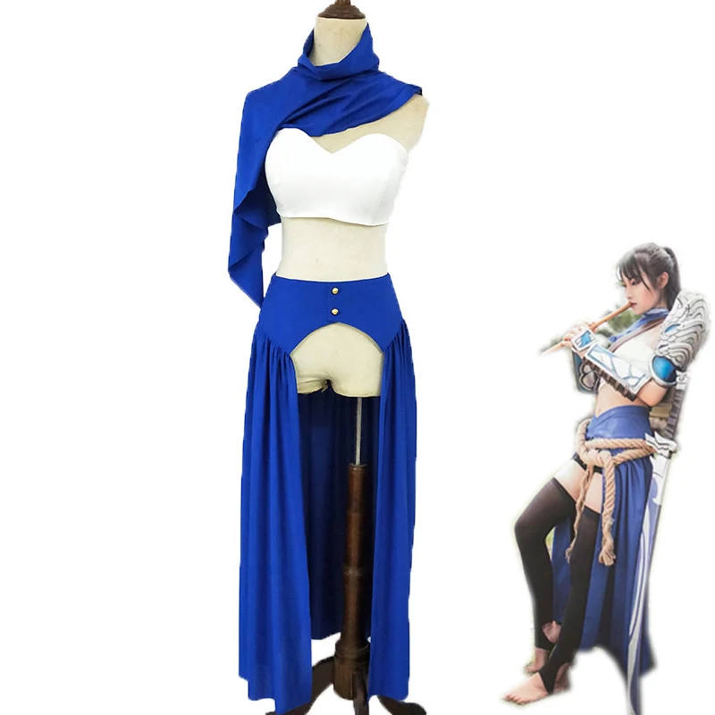 

Game LOL Female Version The Unforgive Yasuo Cosplay Costume Women Clothing Halloween Carnival Uniforms Custom Made