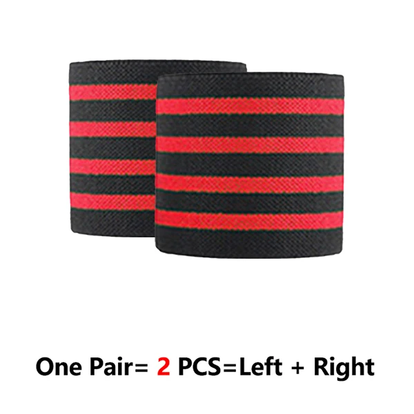 Red Four Stripes ROEGADYN профессиональная Тяжелая атлетика 2 м эластичный наколенник фитнес наколенник поддерживающий фиксатор тяжелый вес приседания тренировочный наколенник - Цвет: Red Four Stripes