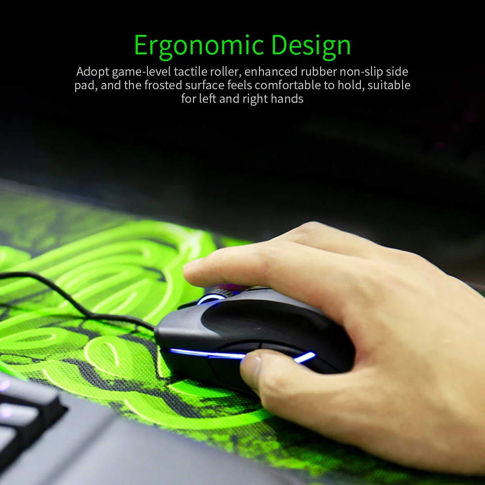 Razer Lancehead Tournament Edition Проводная игровая Мышь RGB эргономичный мышей с 5G оптический